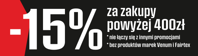 Zgarnij 15% rabatu za zakupy powyżej 400zł